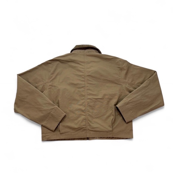 Women’s Uniqlo Zip-Up Short Jacket with Corduroy Collar Large Pockets Boxy Fit L - Picture 8 of 8